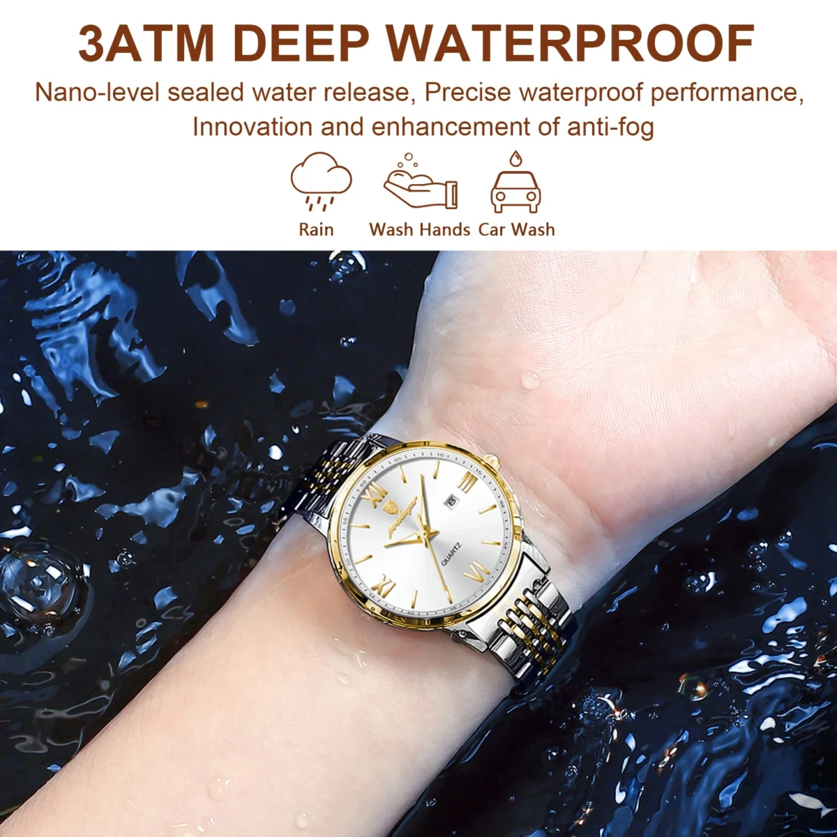 TheRedDay POEDAGAR Luxury Watch For Woman Elegant Waterproof Luminous Date Quartz Ladies Wristwatch Gold Stainless Steel Women 1 Elegant Women's Watch – Waterproof, Luminous Date Quartz Wristwatch, Luxury Ladies Watches